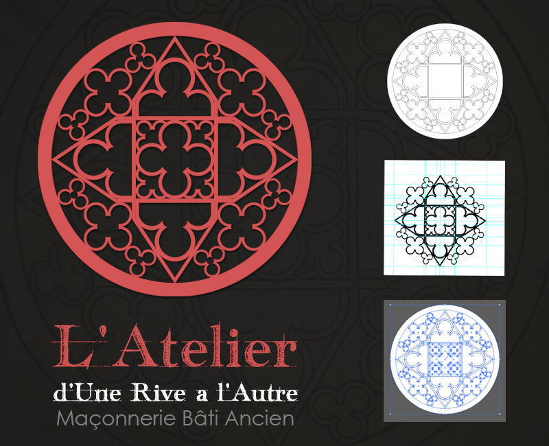 creation du logo de l'Atelier d'Une RIve à l'Autre