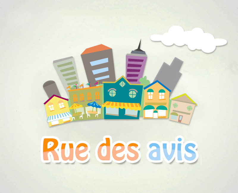 Logo Rue des Avis créé en 2009 par la Pom' avant dedevenir la Pom'